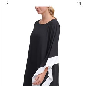 DKNY Asymmetrical Kaftan Beach Cover-Up Dress